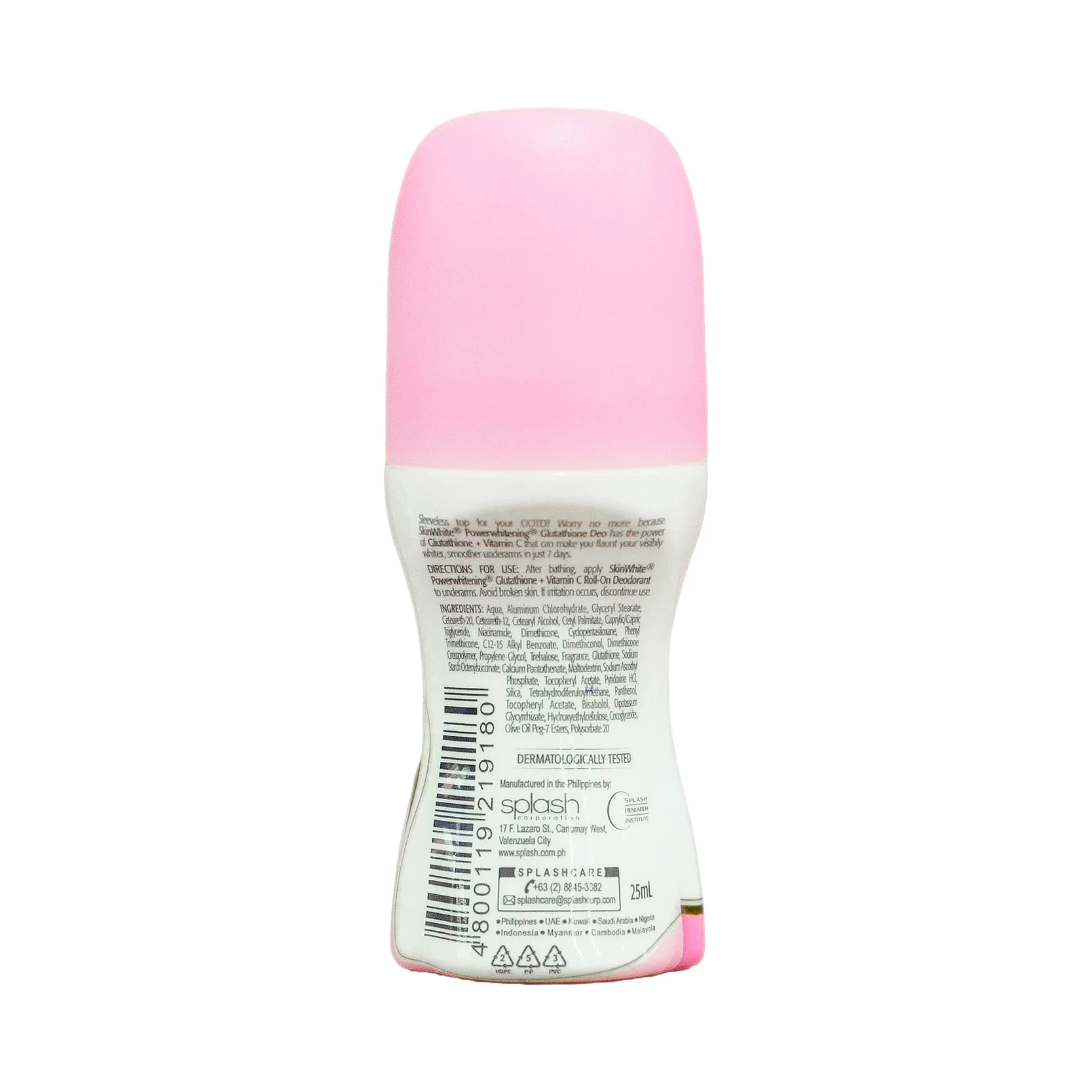 Skin White Whitening Roll-On Glutathione + Vitamin C 25ml - Image 2
