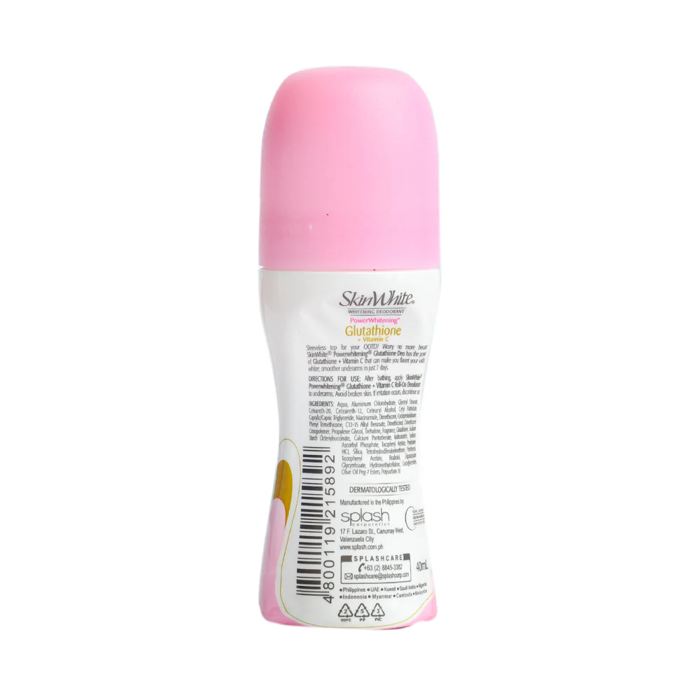Skin White Whitening Roll On Glutathione + Vitamin C 40ml - Image 2