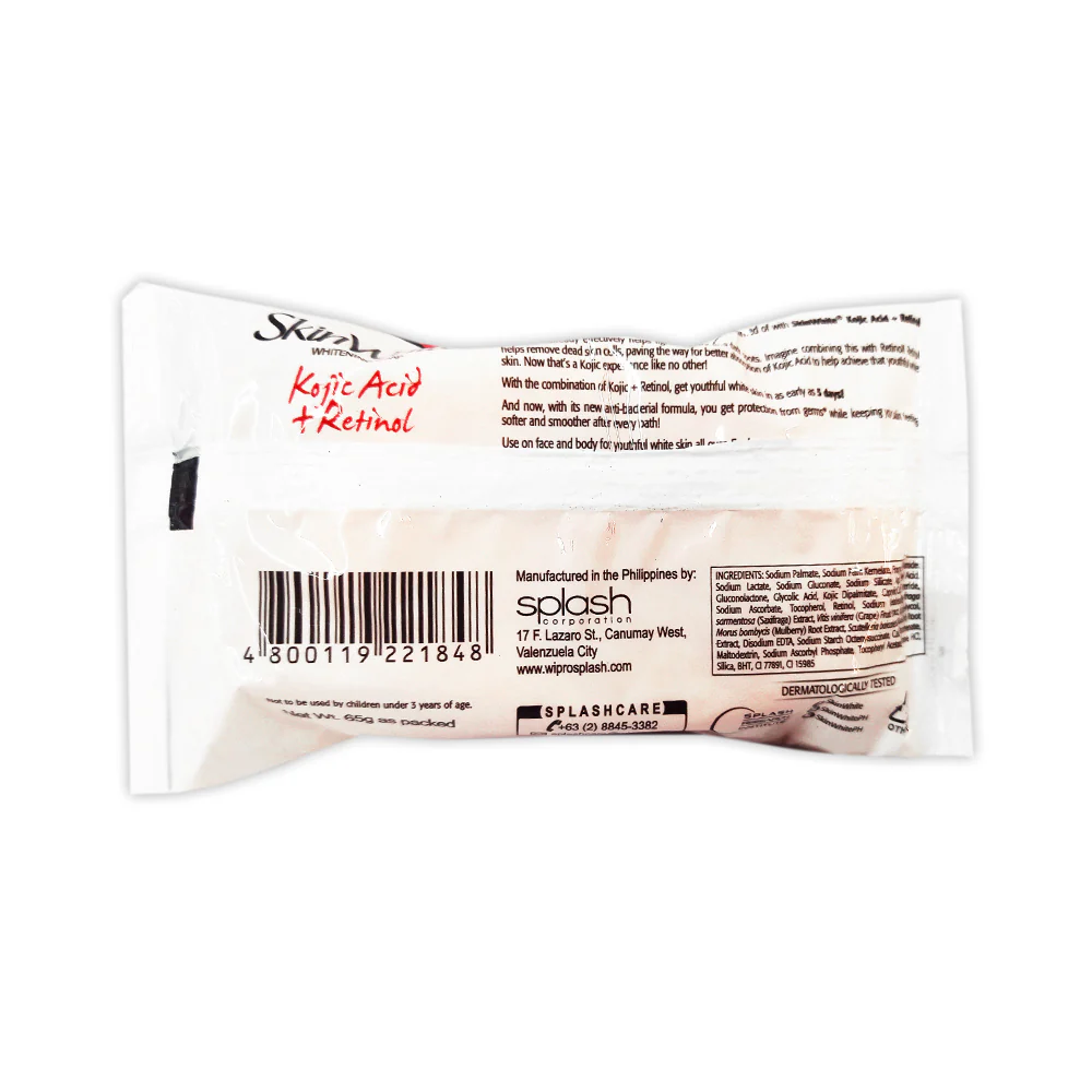 Skin White Whitening Soap Kojic Acid + Retinol 65g - Image 2