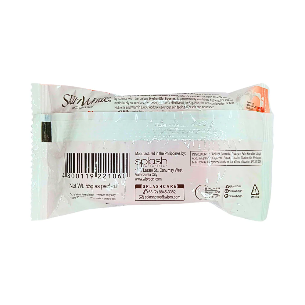 Skin White Whitening Soap Papaya Milk 55g - Image 2