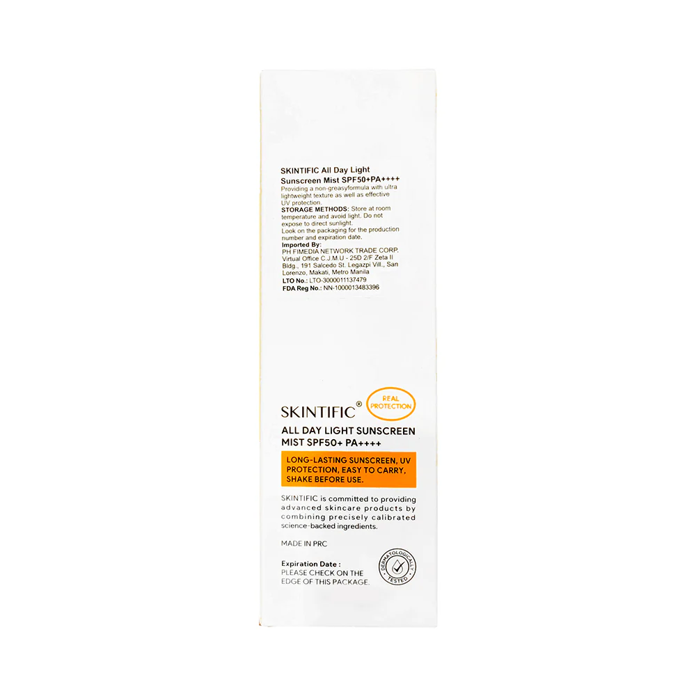 Skintific All Day Light Sunscreen Mist SPF 50 PA++++ 70ml - Image 3