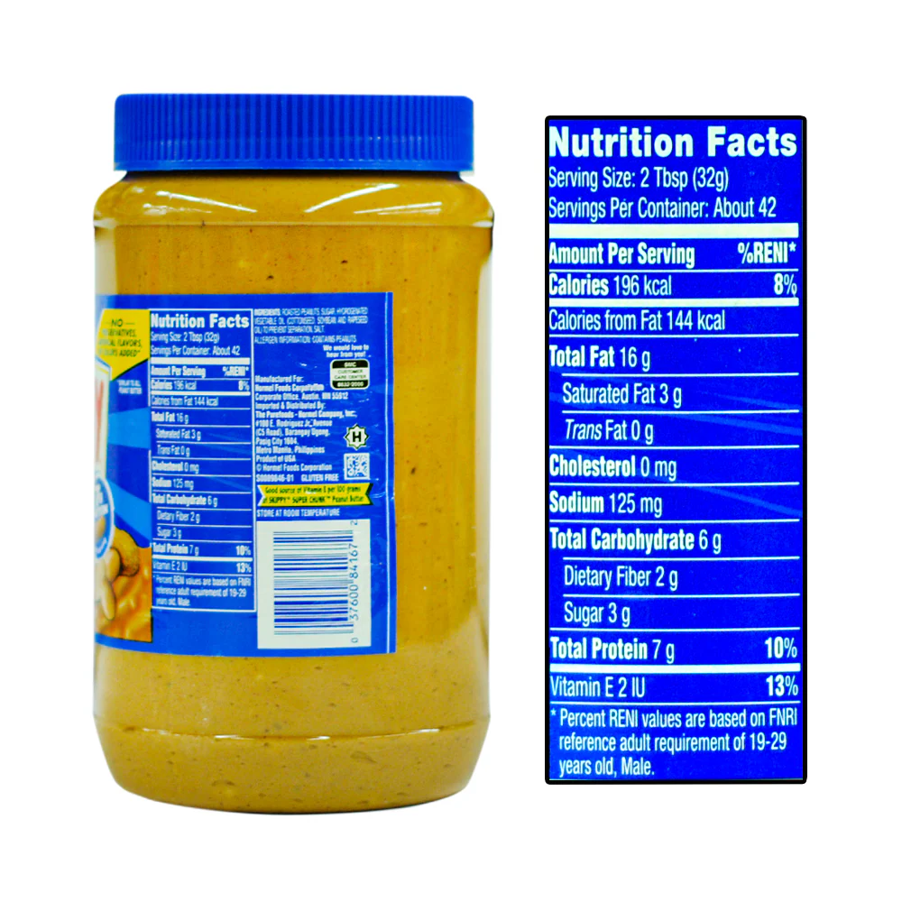 Skippy Super Chunky Peanut Butter 1.36kg (48oz) - Image 2
