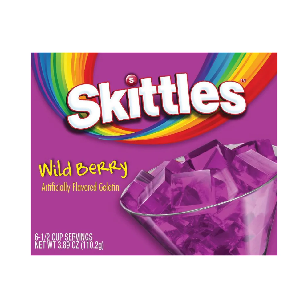 Skittles Wild Berry Gelatin 110.2g - Image 2