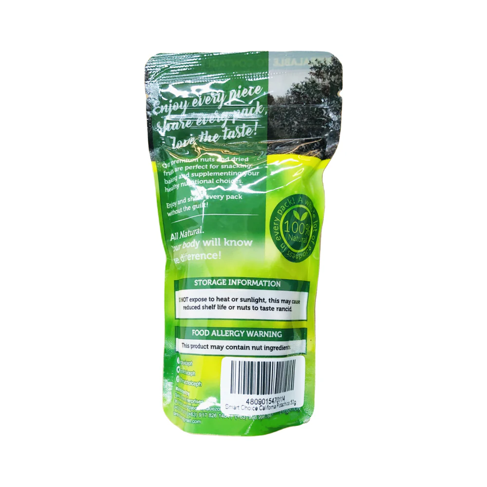 Smart Choice Tantoco California Pistachios 50g - Image 2