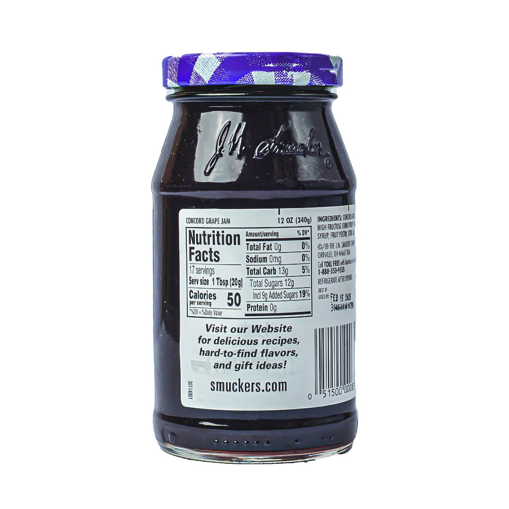 Smucker's Concord Grape Jam 340g (12oz) - Image 2