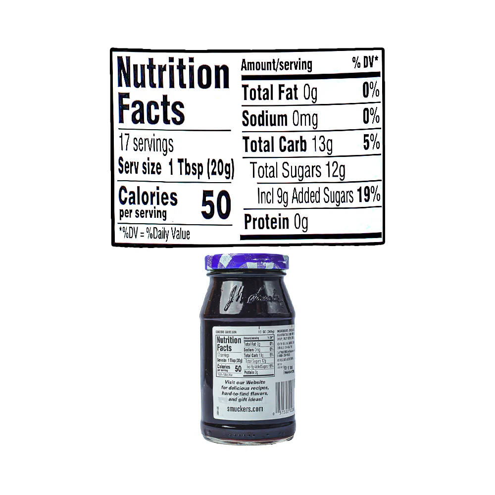 Smucker's Concord Grape Jam 340g (12oz) - Image 3