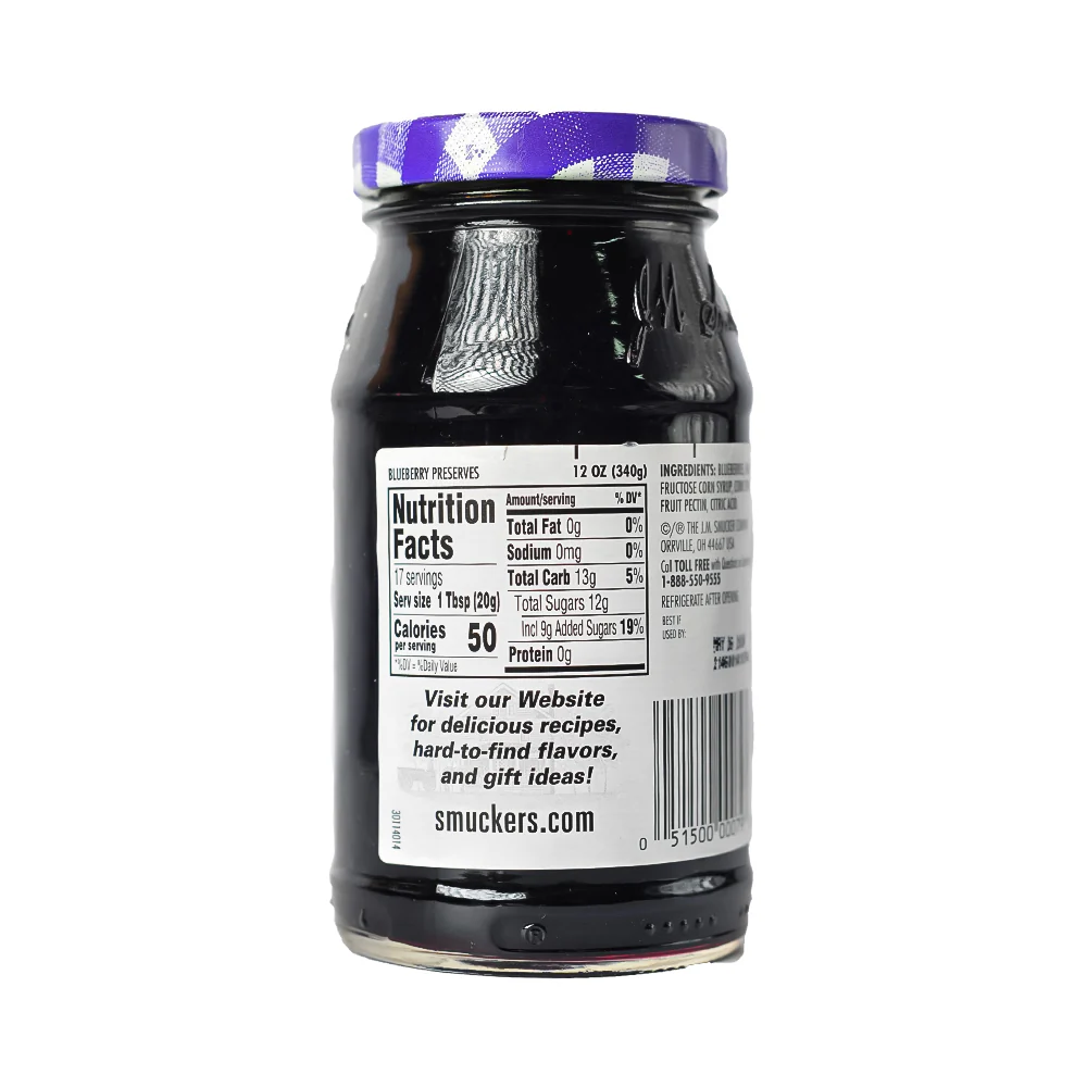 Smucker's Preserves Blueberry 340g (12oz) - Image 2