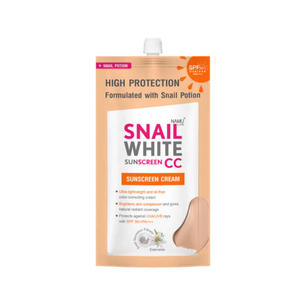 Snail White CC Sunscreen Cream SPF 50+ PA+++ 6ml - Image 2