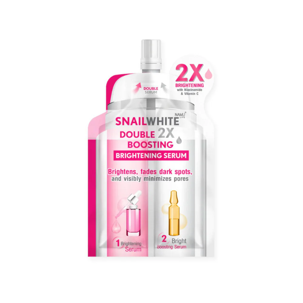 Snail White Double Boosting Brightening Serum 4ml + 4ml - Image 2