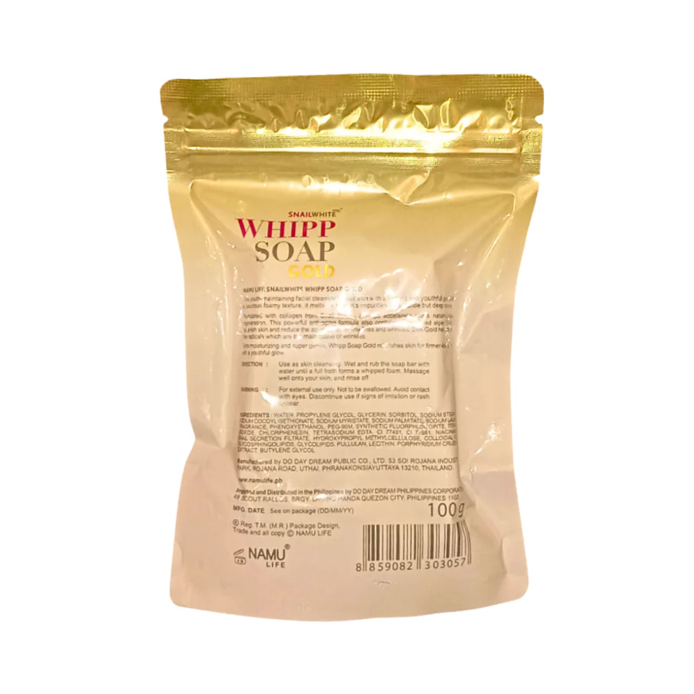 Snail White Whipp Soap Gold 100g - Image 3