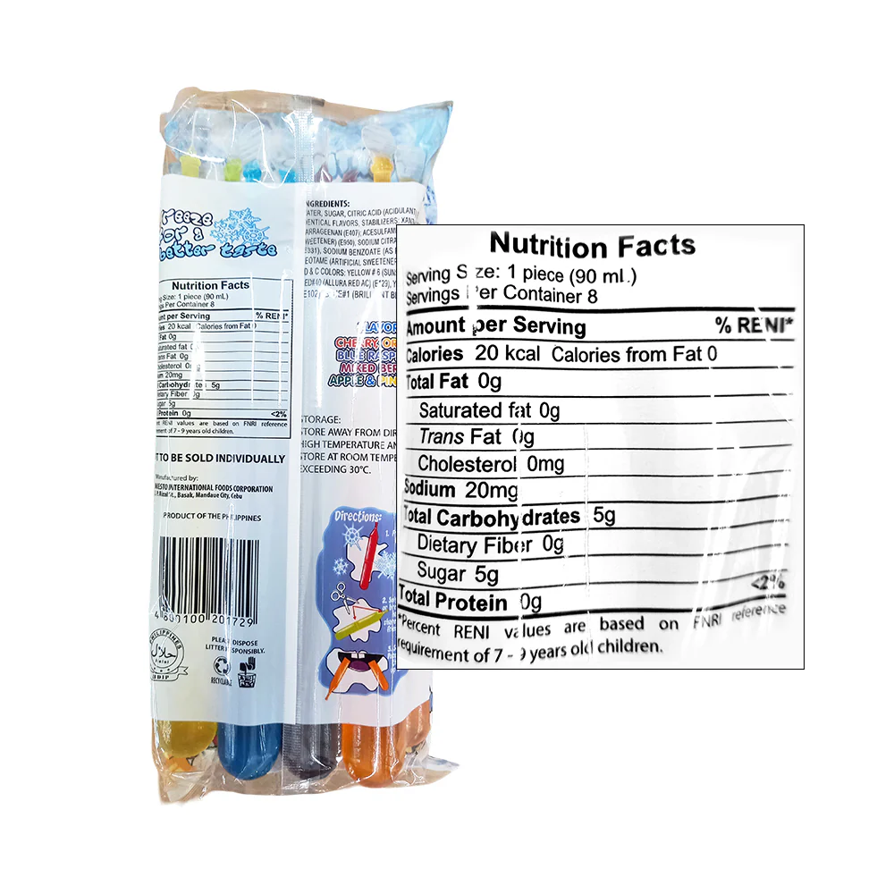 Snowtime Ice Pop Assorted Flavor 90ml x 8's - Image 2