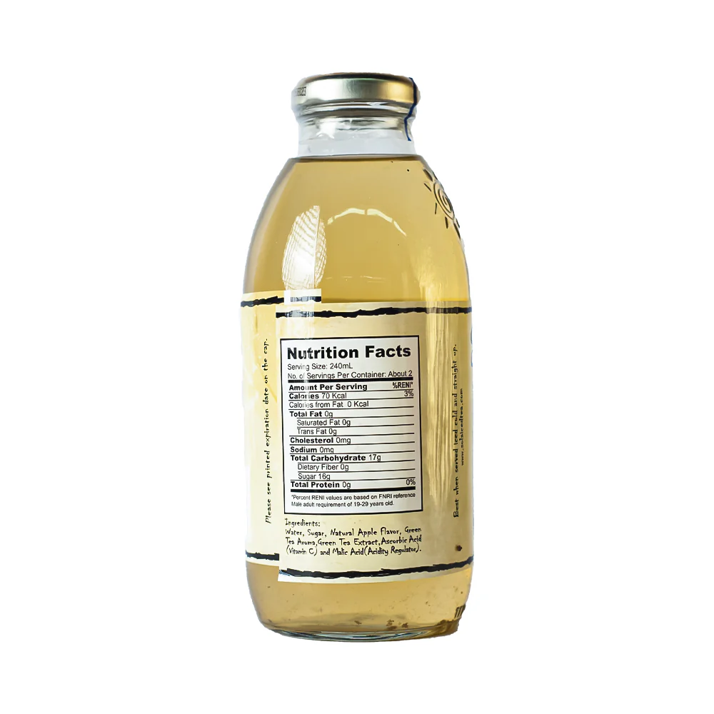 Sola Apple Green Tea 473ml - Image 2