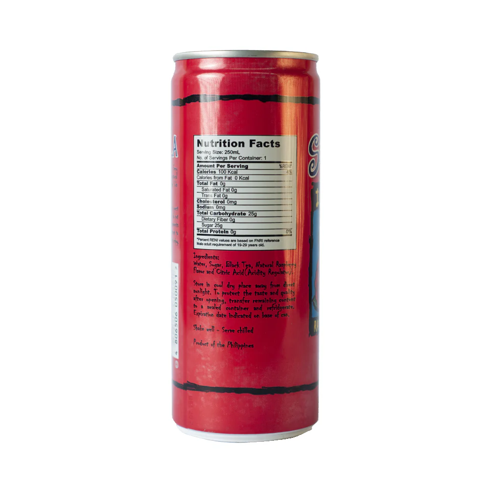 Sola Iced Tea Raspberry 250ml - Image 2