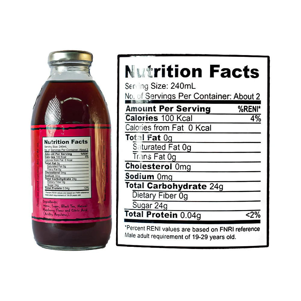 Sola Iced Tea Raspberry 473ml - Image 3
