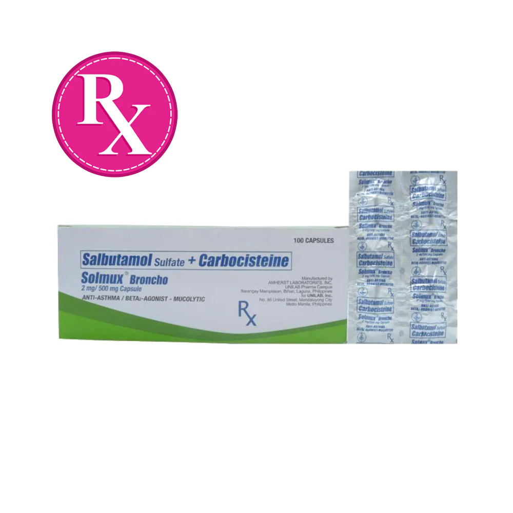 Solmux Broncho Salbutamol 500mg Capsule - Image 3