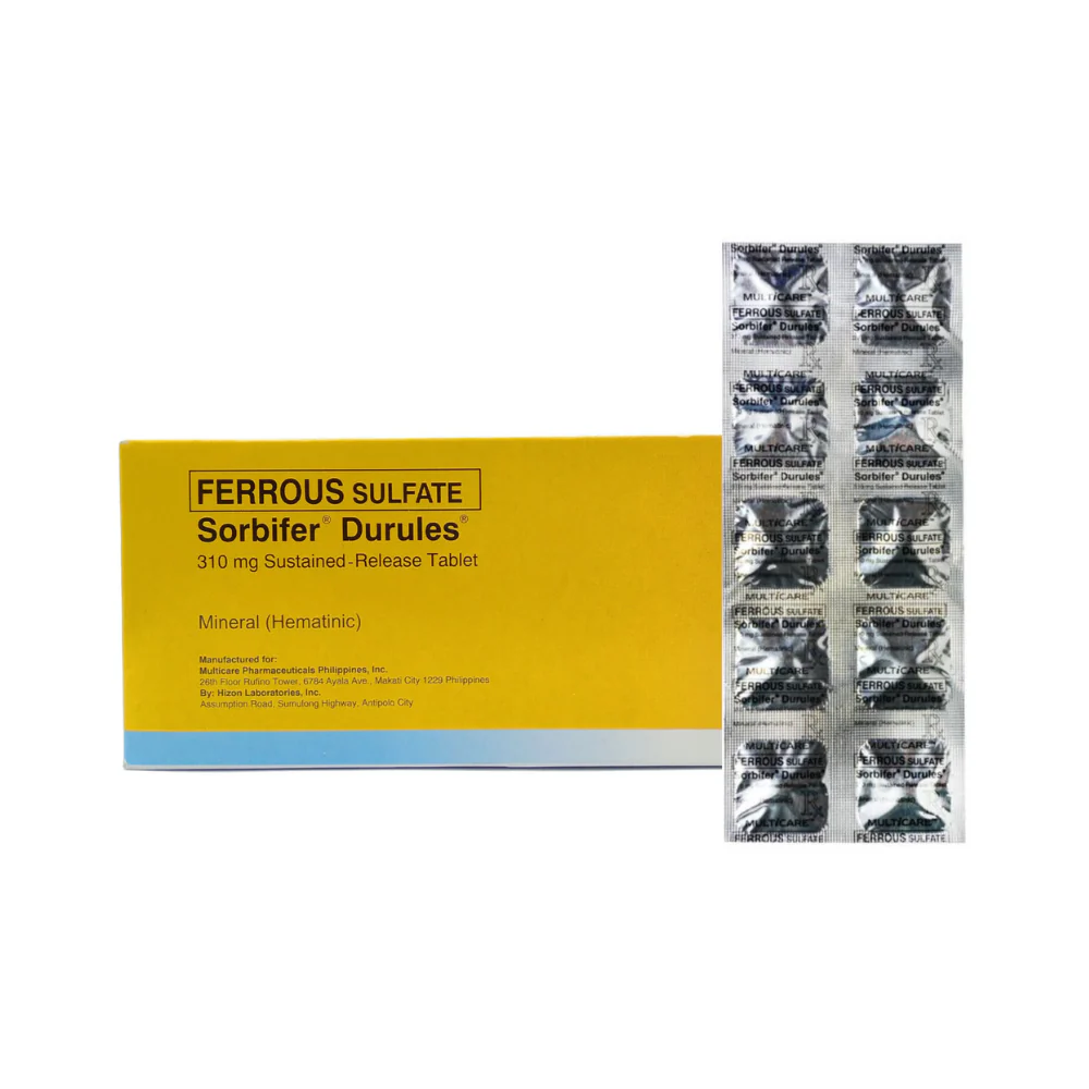 Sorbifer Durules Ferrous Sulfate 100mg Tablet - Image 2