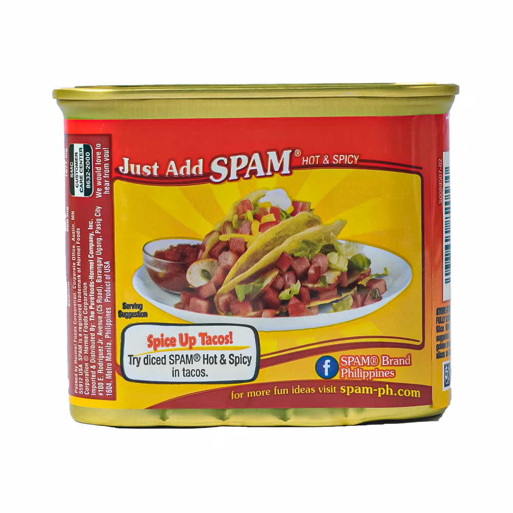 Spam Luncheon Meat Hot And Spicy 340g (12oz) - Image 2