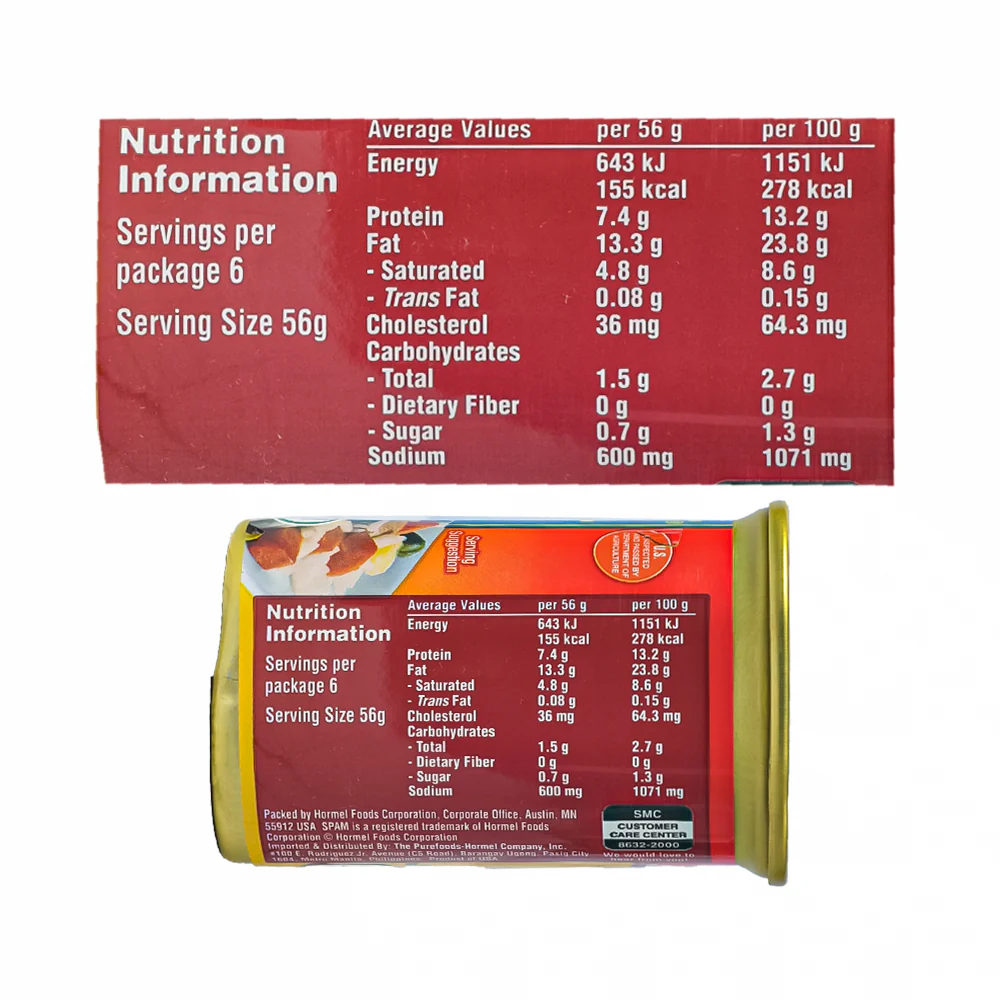 Spam Luncheon Meat Hot And Spicy 340g (12oz) - Image 3