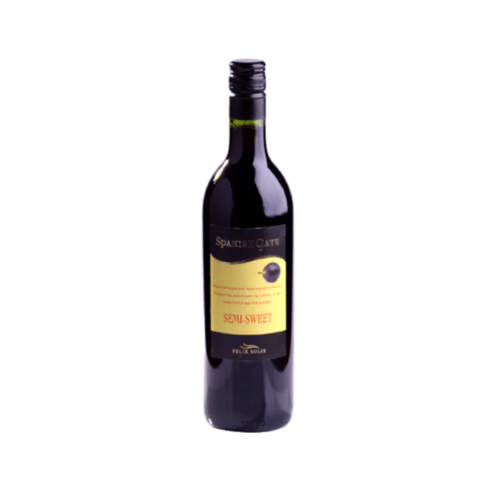 Spanish Gate Semi-Sweet Red Wine 750ml - Image 2