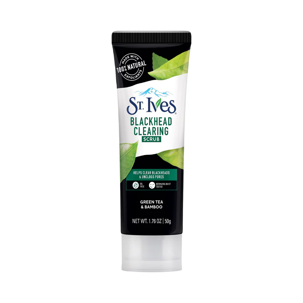 St. Ives Face Scrub Blackhead Clearing Green Tea 50g - Image 2