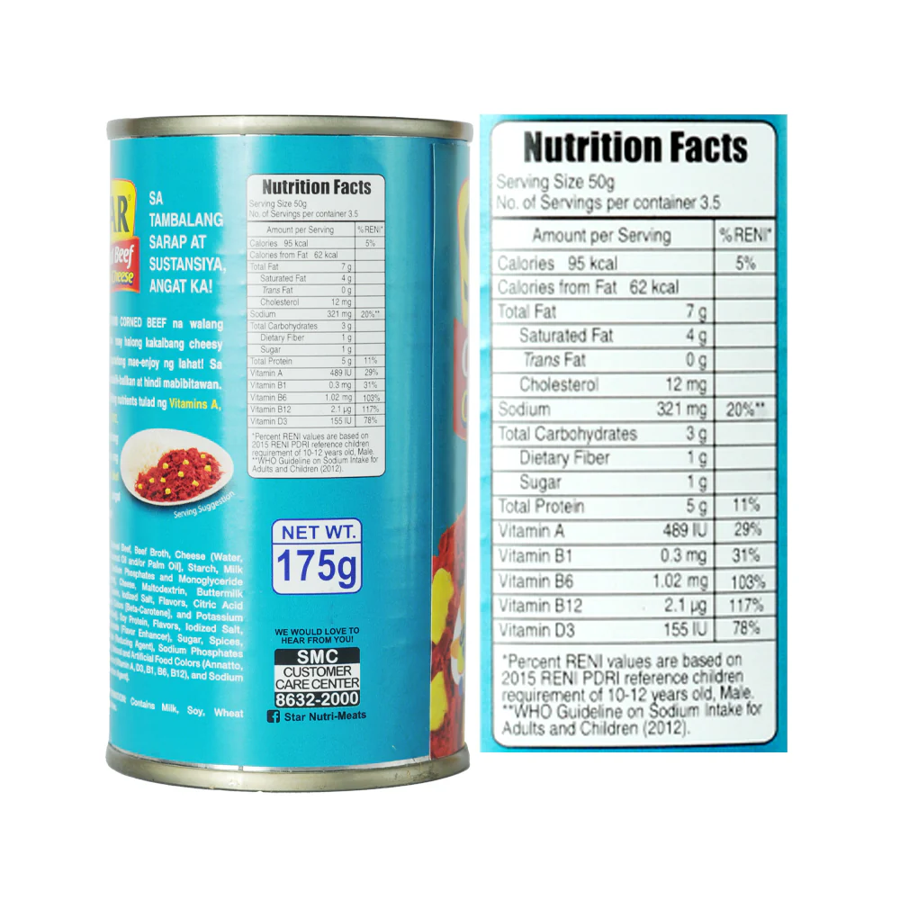 Star Corned Beef Chunky Cheese 175g - Image 2