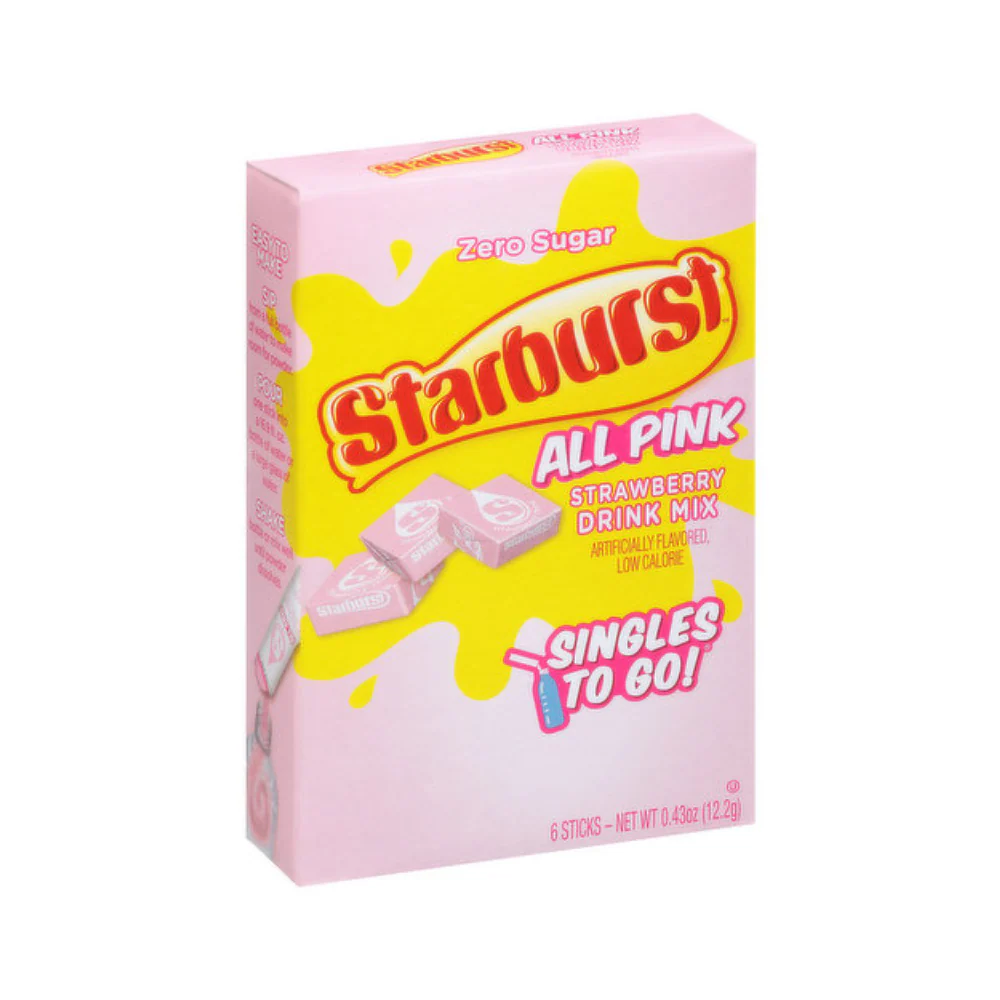 Starburst All Pink Singles To Go Zero Sugar 12.2g - Image 2
