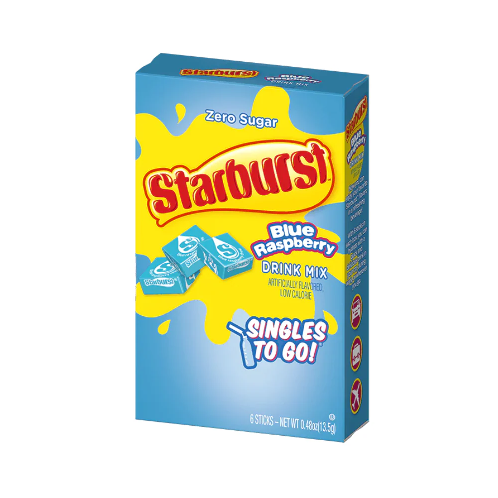 Starburst Blue Raspberry Singles To Go Zero Sugar 13.5g - Image 2