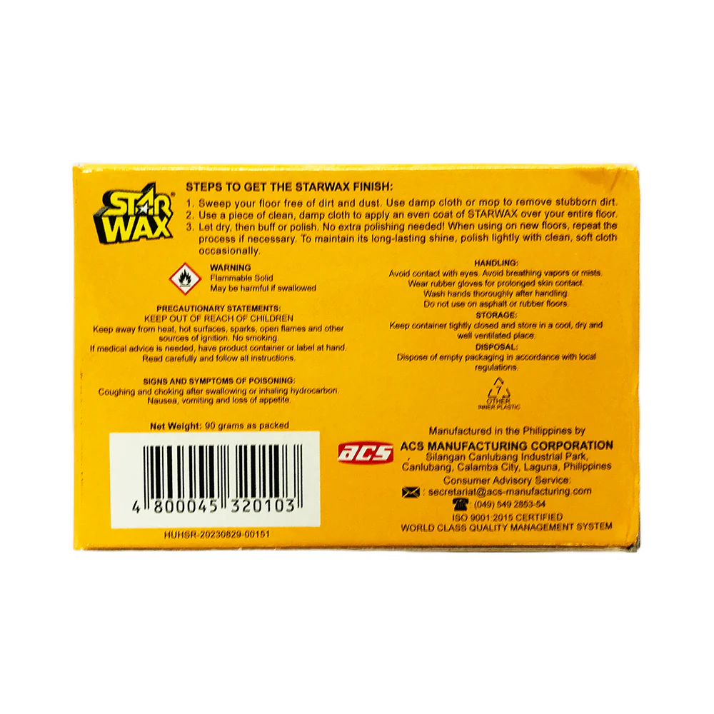 Starwax Natural Floor Wax Paste 90g - Image 2