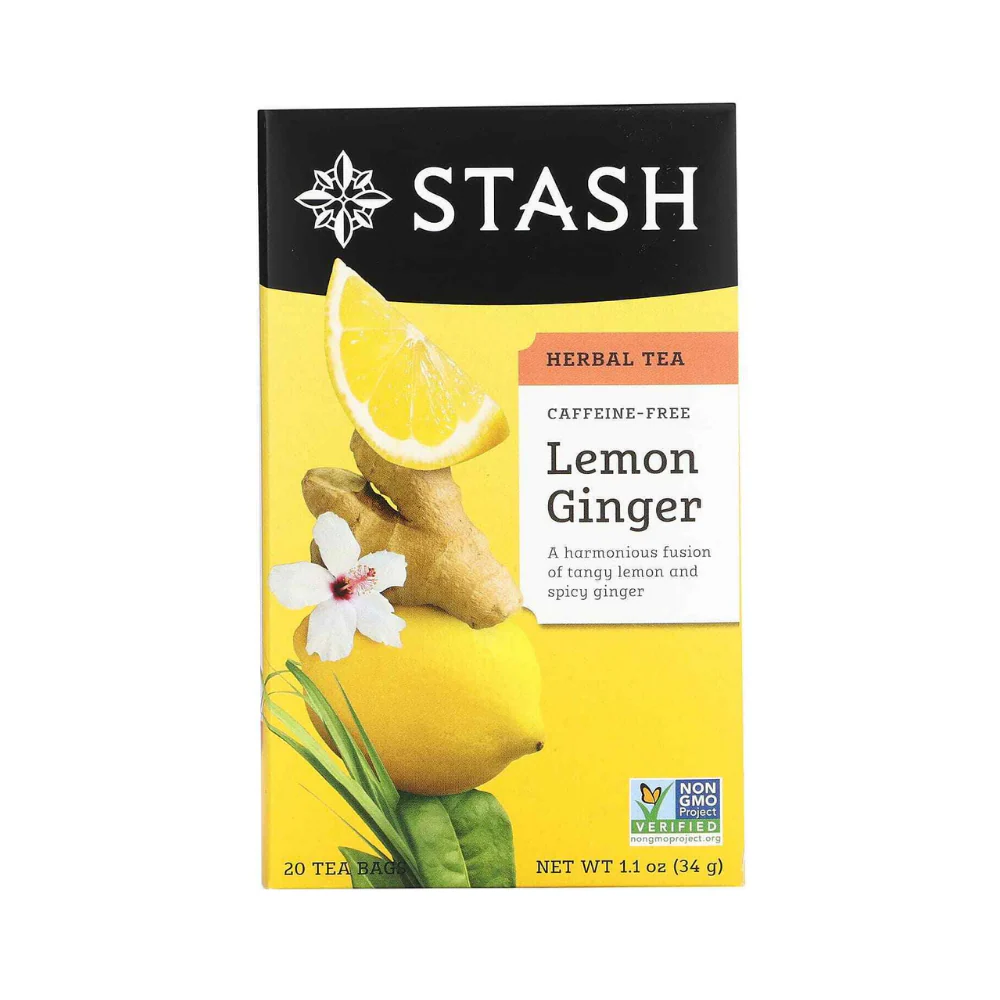 Stash Lemon Ginger Herbal Tea 34g (1.1oz) - Image 2