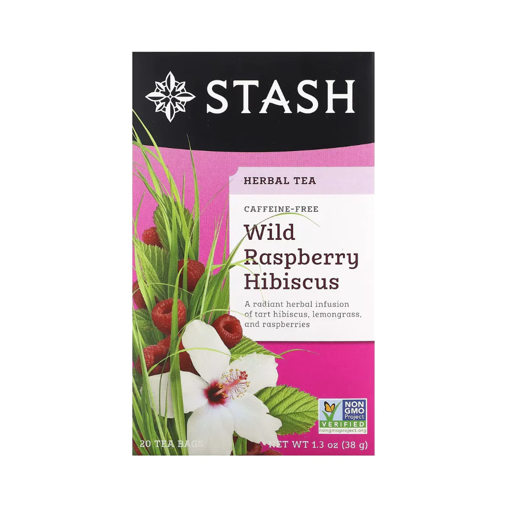 Stash Wild Raspberry Hibiscus Herbal Tea 20's (38g) - Image 2