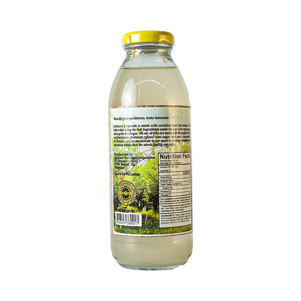Stellina's Old Fashioned Lemonade 400ml - Image 2