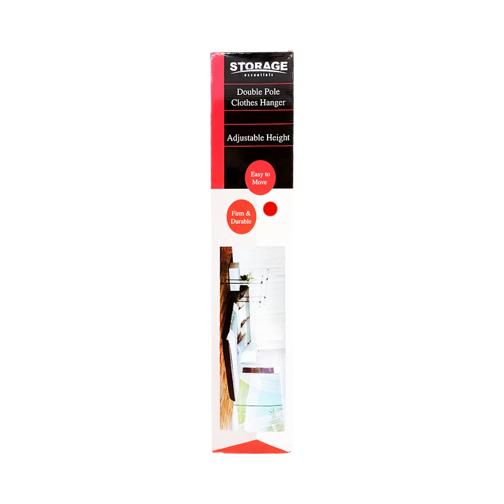 Storage Essential Double Pole Clothes Hanger - Image 2