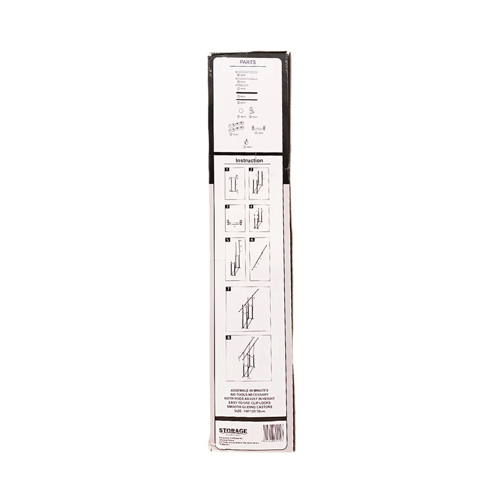 Storage Essential Double Pole Clothes Hanger - Image 3