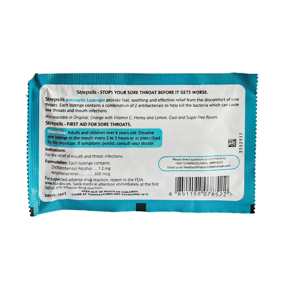 Strepsils Extra Strong 1.2mg/600mcg Lozenge 8's - Image 2