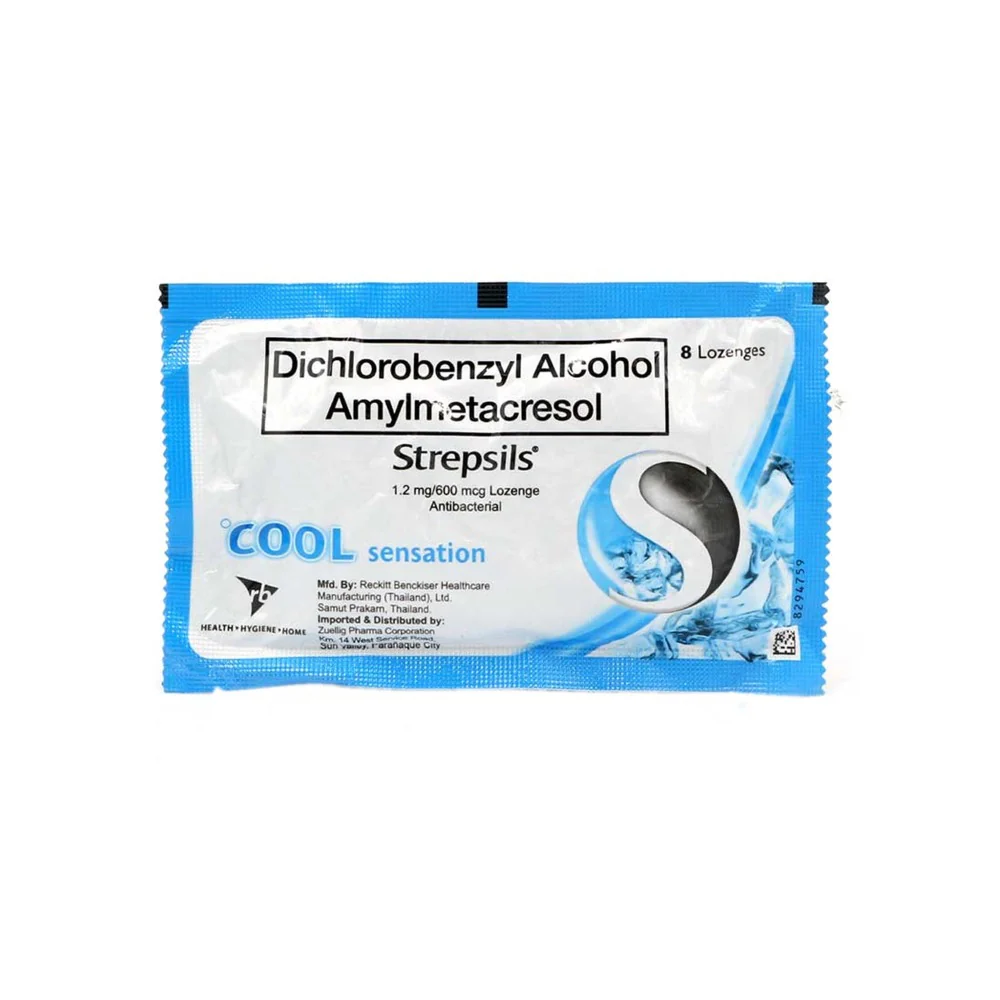 Strepsils Menthol 1.2mg/600mcg Lozenge 8's