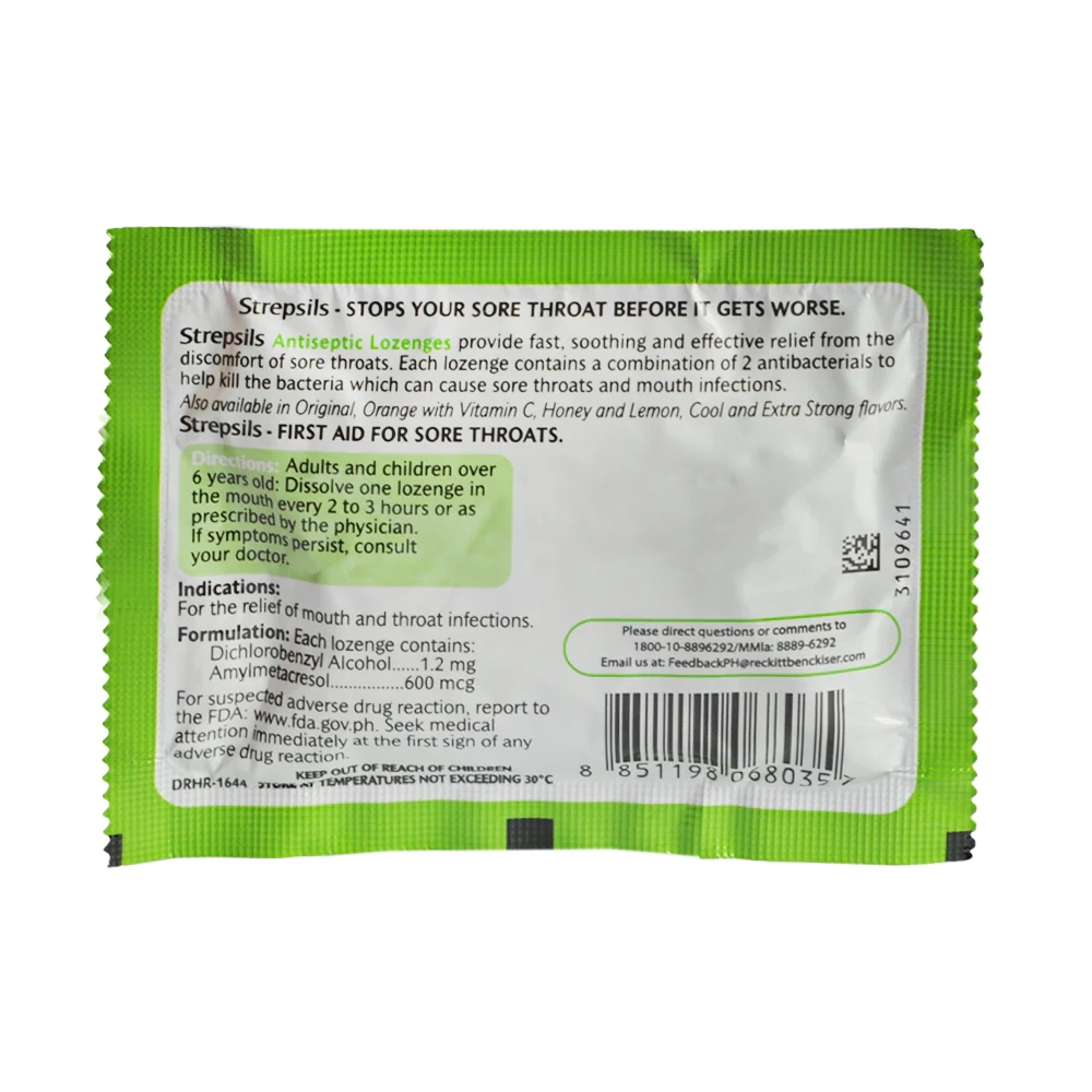 Strepsils Sugar Free Lemon Lozenges 6's - Image 2
