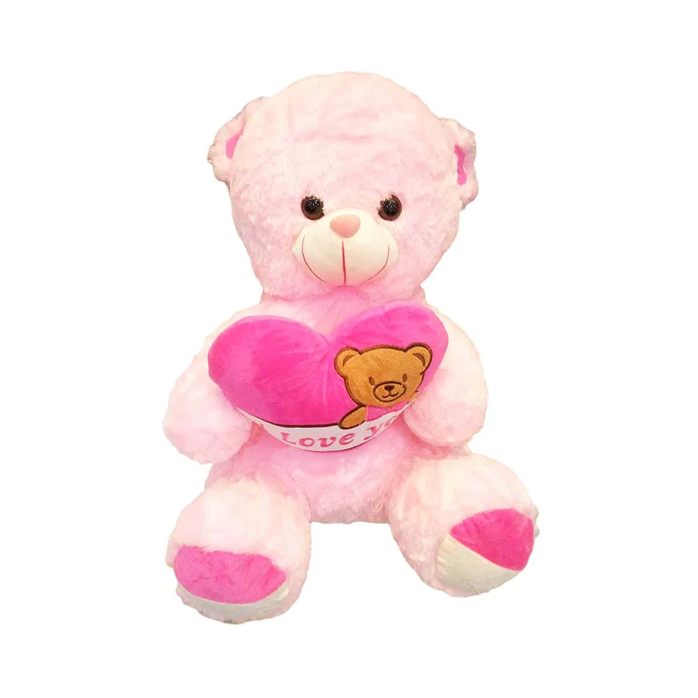 Stuffed Toy Bear With Heart Pink 50cm