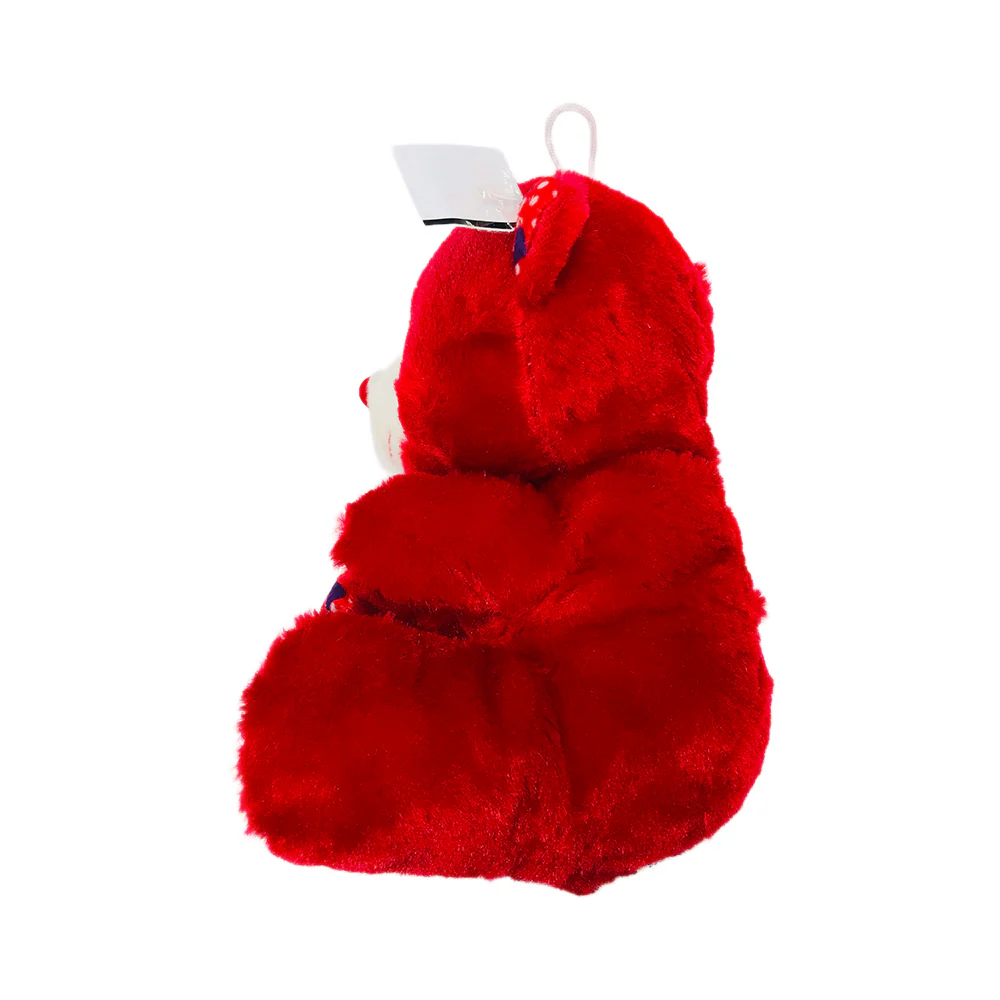 Stuffed Toys Bear Red 7in - Image 5