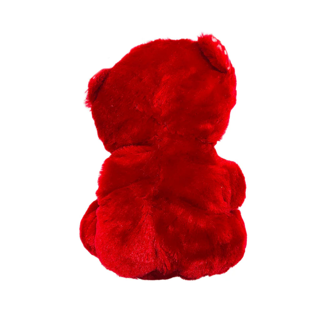 Stuffed Toys Bear Red 7in - Image 6