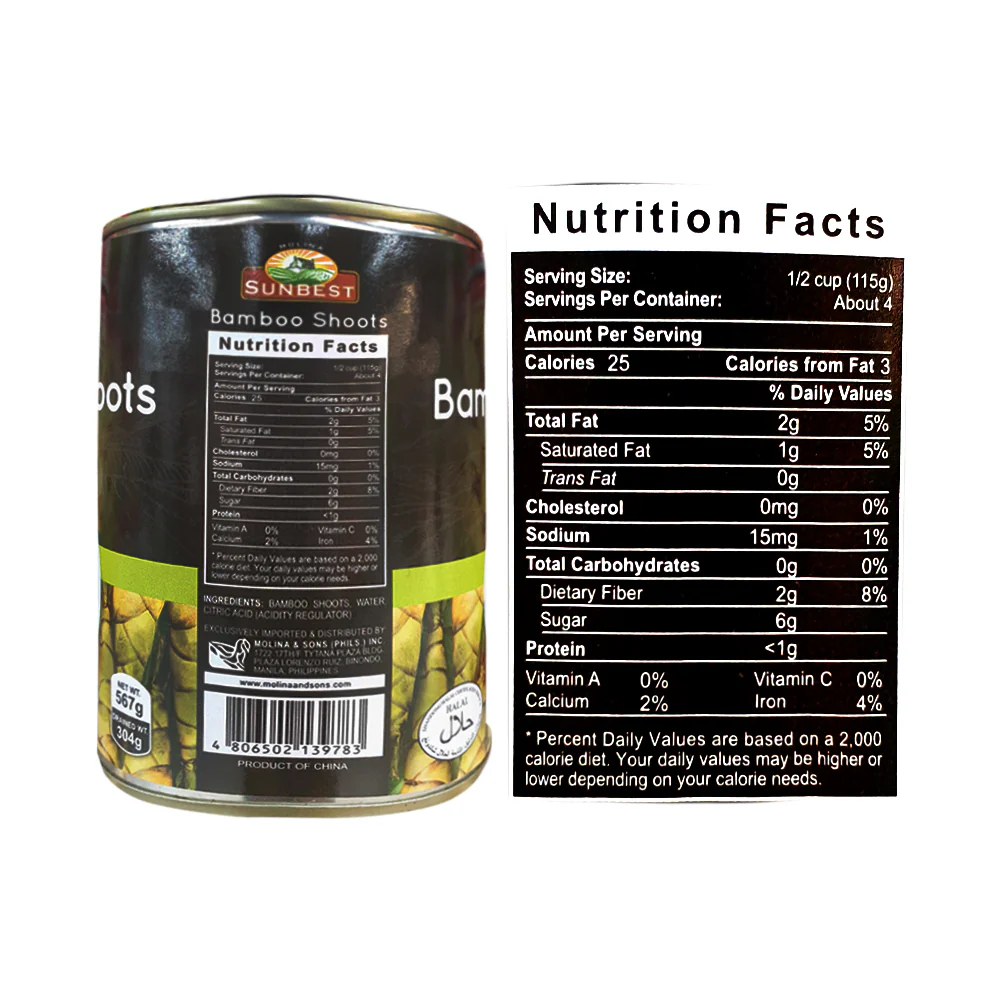 Sunbest Bamboo Shoot Whole 567g - Image 2