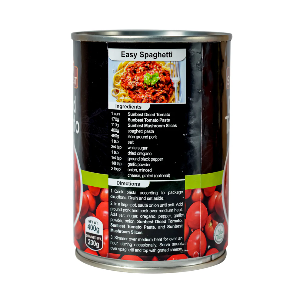 Sunbest Diced Tomato 400g - Image 2