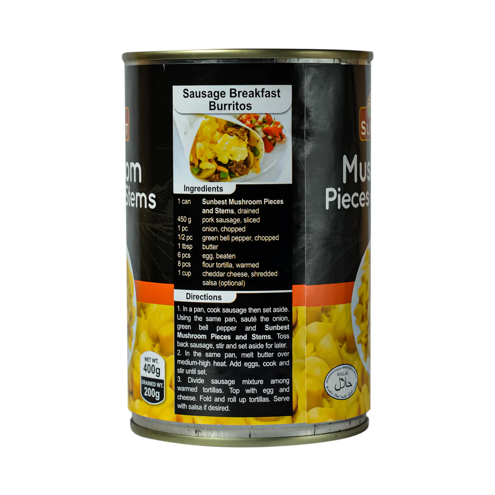 Sunbest Mushroom Pieces And Stems 400g - Image 2