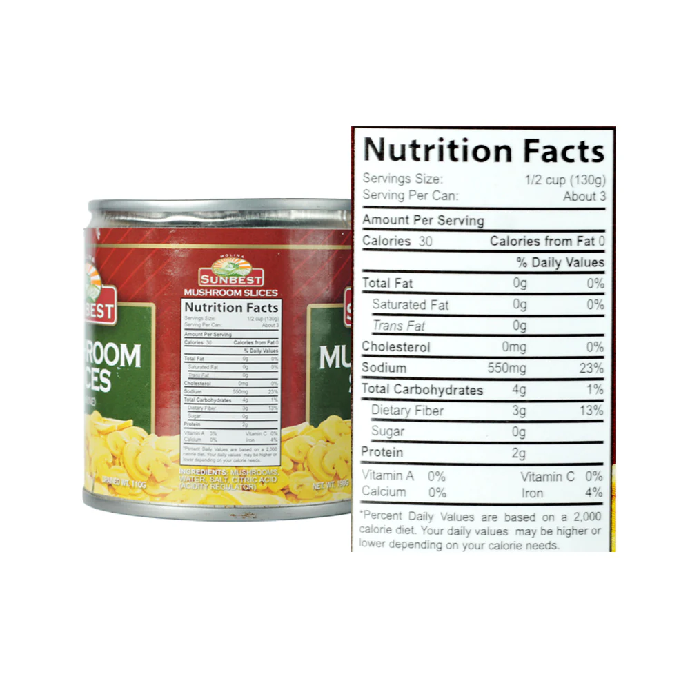 Sunbest Mushroom Sliced 198g - Image 3