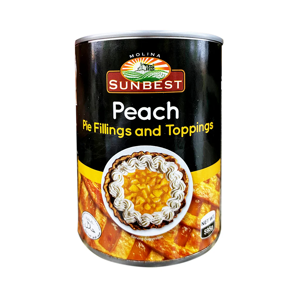 Sunbest Pie Fillings And Toppings Peach 595g