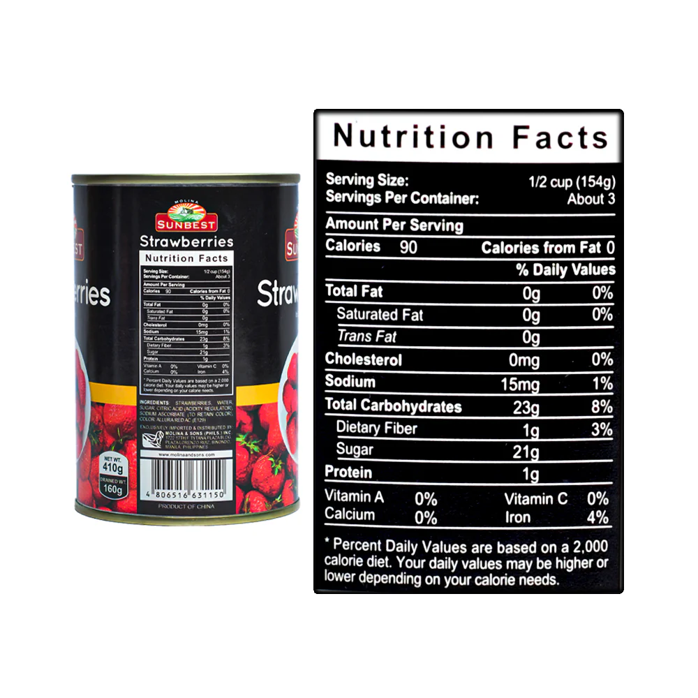 Sunbest Strawberries 410g - Image 2