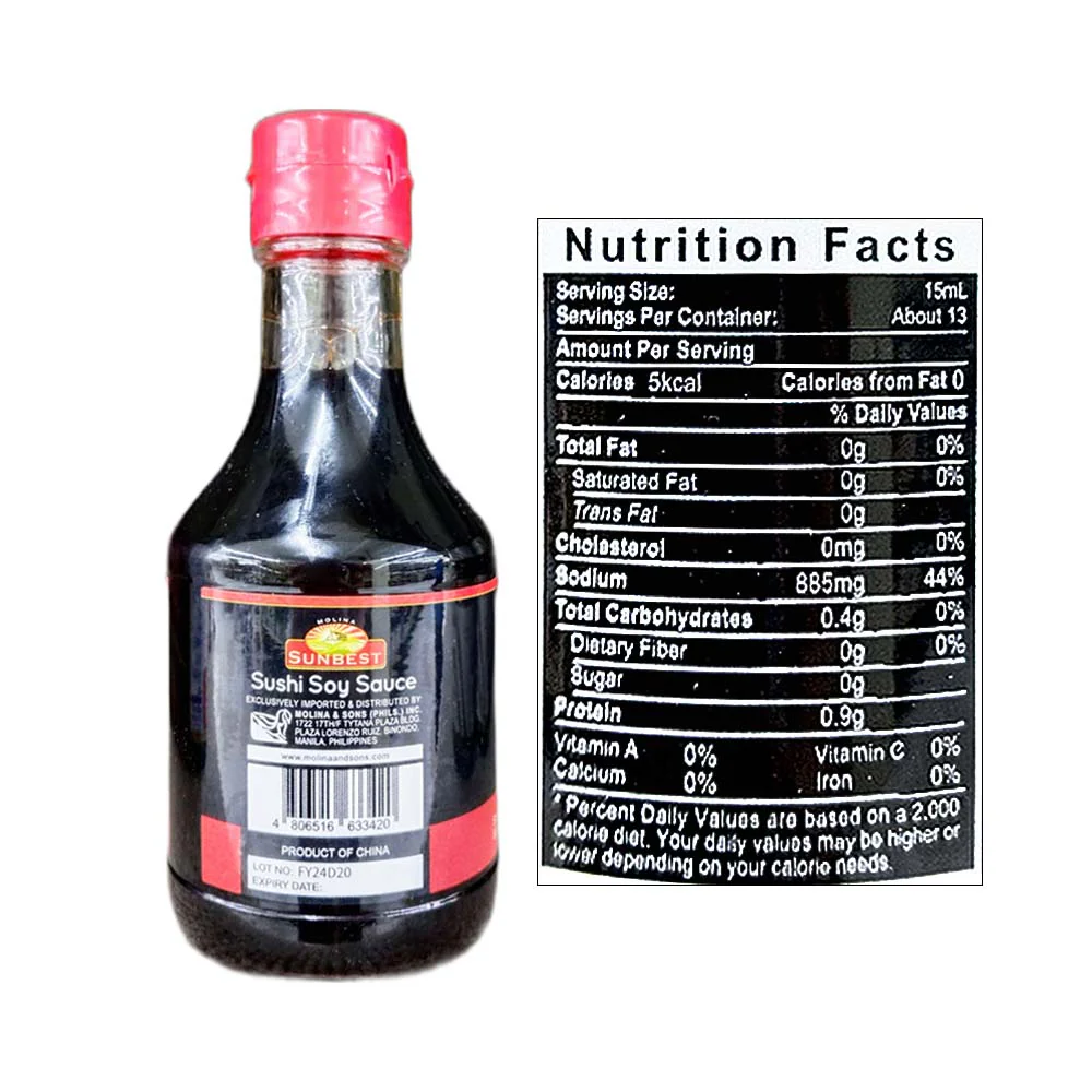 Sunbest Sushi And Sashimi Soy Sauce 200ml - Image 2