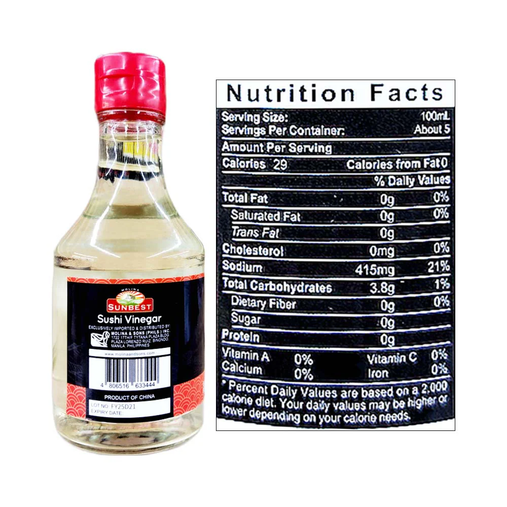 Sunbest Sushi Vinegar 200ml - Image 2