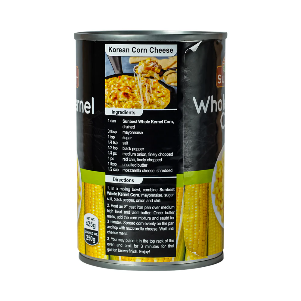 Sunbest Whole Kernel Sweet Corn 425g - Image 2