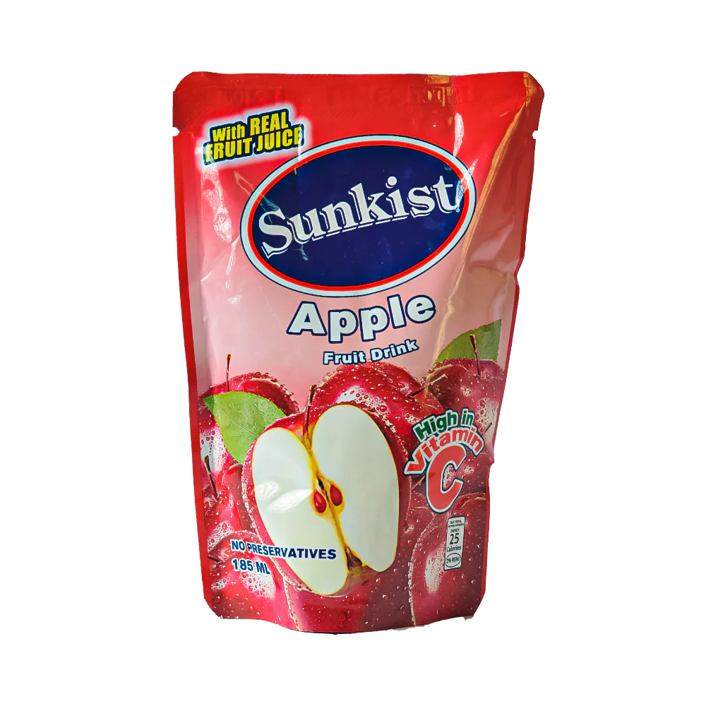 Sunkist Apple Fruit Juice Doy 185ml x 10's - Image 2