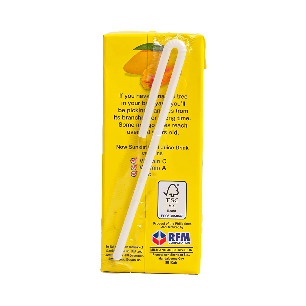 Sunkist Mango Fruit Juice Slim 235ml - Image 2